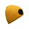 MOD. B332R:Mustard, 52% polyester / 47% acrylic / 1% elastane, Black, One Size